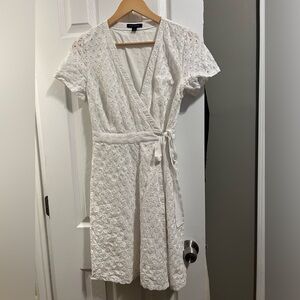 Tommy Hilfiger White Eyelet Midi Dress